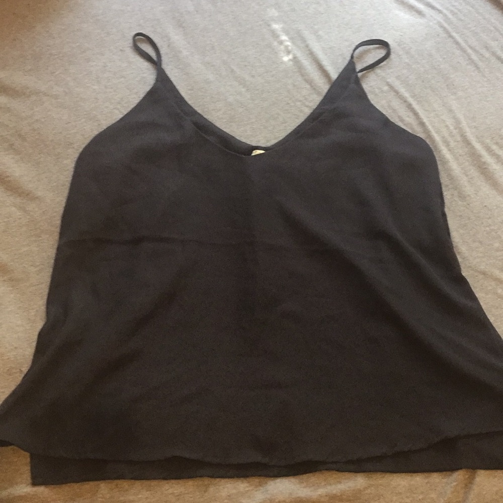 Lily white black tank (M)